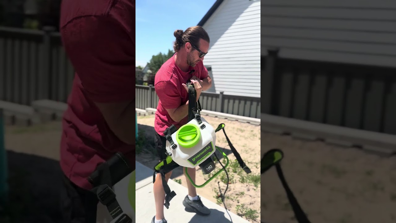 Greenworks 40V Backpack sprayer