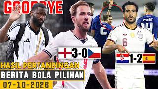 HARRY KANE BRACE! INGGRIS HAJAR CEKO🔥 SPANYOL MENANG TIPIS LAWAN 10 PEMAIN KROASIA 😱 GOODBYE RUDIGER