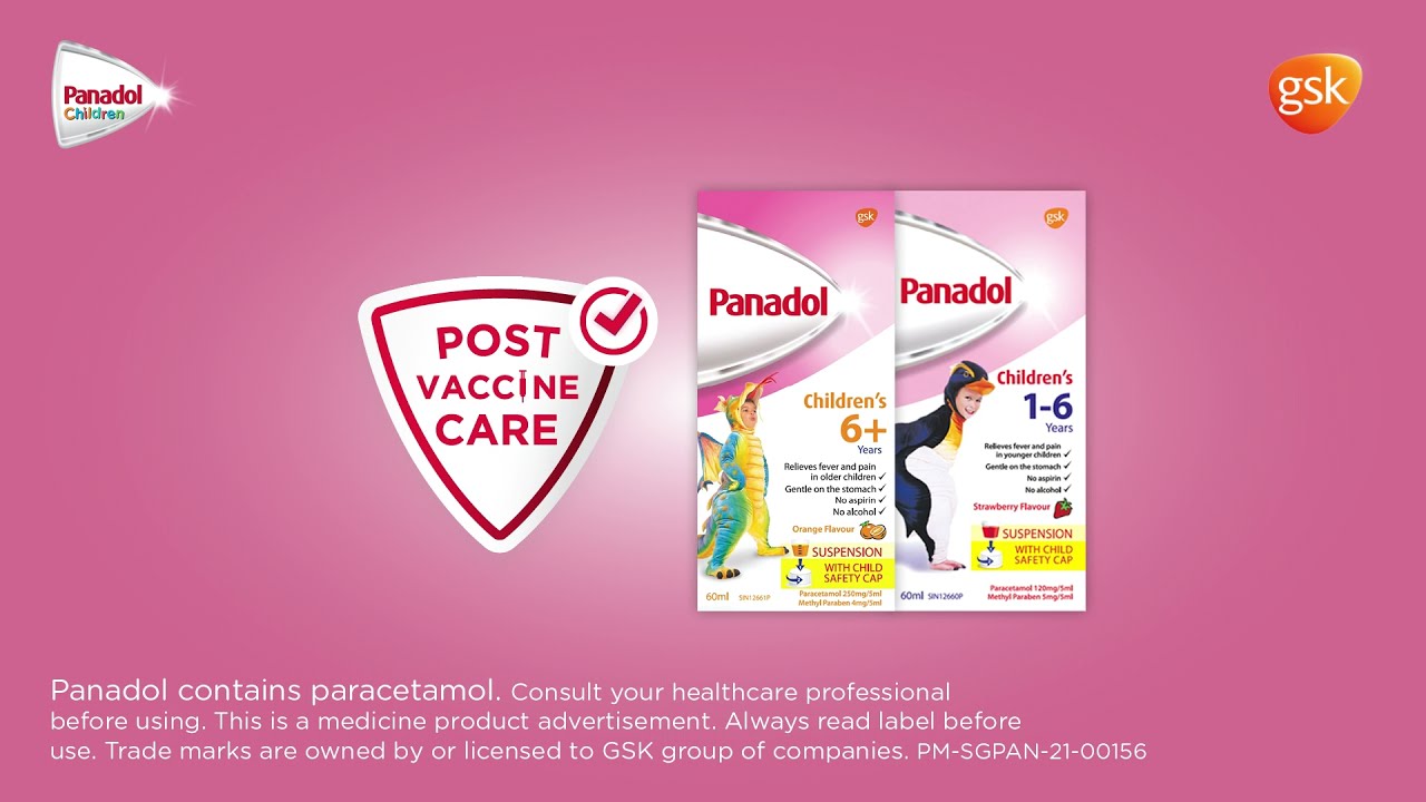 Panadol Children SG - Post-Vaccine Care 6s v2
