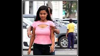 Romantic Back Hugging Prank On Cute Girl Shocked Reaction