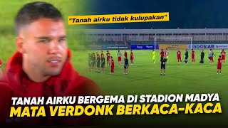 Calvin Verdonk Terharu !! Dengar Satu Stadion Nyanyikan 'Tanah Airku' Usai Indonesia vs Tanzania