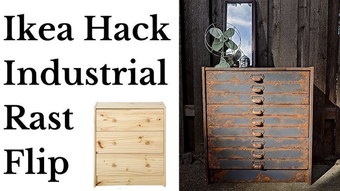 Muldyr vin Effektivitet DIY IKEA RAST HACK: How To Transform Rast Drawers Into A Console Table! -  YouTube