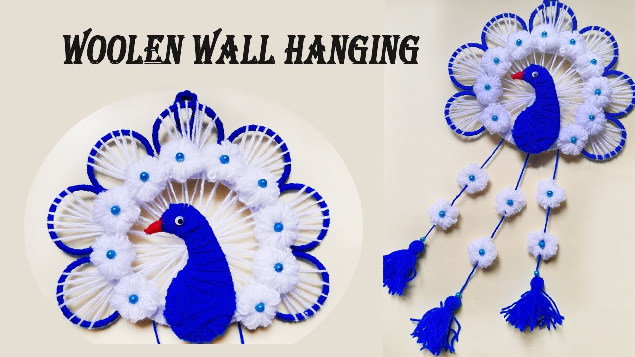 Easy Woolen Wall Hanging || Peacock Wall Hanging || DIY Craft