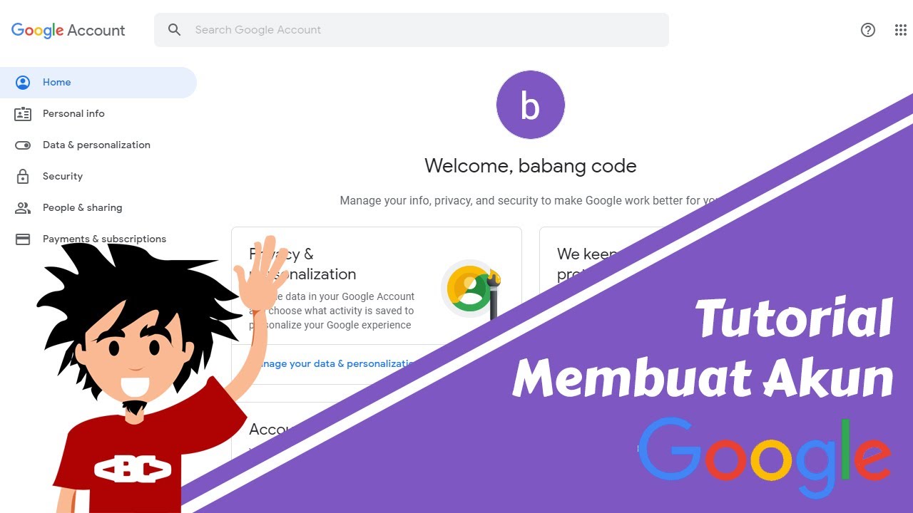 Tutorial membuat akun google - YouTube