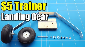 $5 Trainer Unbreakable Rc Plane Project EP6 Landing Gear Install and Take OFF & Landing Test