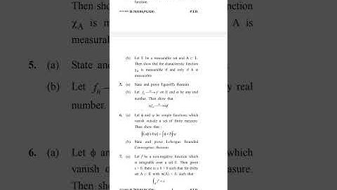 cblu 2021 questions paper of msc maths measure and integration