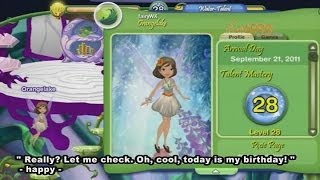 Pixie hollow story: fairy Orangelake arrival day 2012