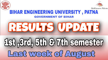 1st,3rd,5th and 7th SEMESTER RESULT BIHAR ENGINEERING UNIVERSITY ll #btech #beu #semester #result