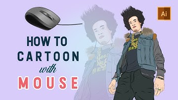 How To Cartoon Yourself With Mouse Speedart Adobe Illustrator Tutorial