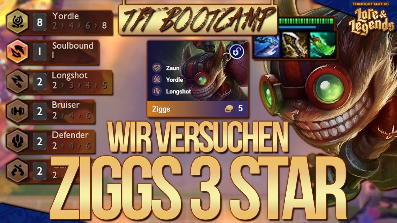 Wir versuchen Ziggs 3 Star! | TFT Set 16 Bootcamp Banger 8