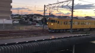 【１分遅れ】列車番号544M 普通 115系きいろ 岡山行き 妹尾駅に入線！