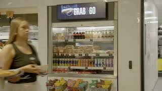 Grab & Go area in canteen: AI self-checkout