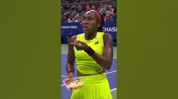 Coco Gauff making SURE her opponent didn’t get an illegal break 😅 #shorts