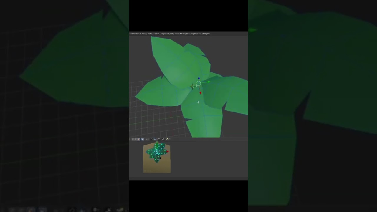 Criando um coqueiro Low Poly no Blender (UPBGE)!