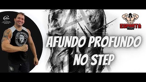 Afundo Profundo no Step - Variação do exercício Afundo para Quadríceps, posterior de coxa e glúteo.