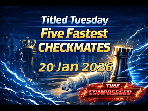 Five Fastest Checkmates Titled Tuesday Blitz 20 January 2026 