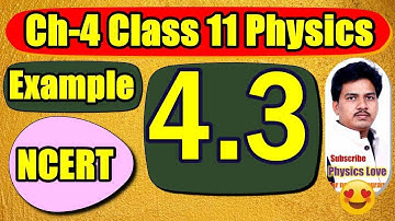 Example 4.3 class 11 Physics | Motion in a plane | A motorboat is racing towards north | PhysicsLove