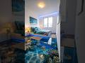 Stunning Epoxy Aquarium Bedroom Floor Transformation #epoxy #timelapse #renovation #shorts #fyp