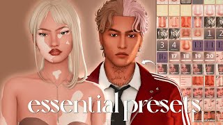 200  Essential Genetics Presets 🤍| The Sims 4
