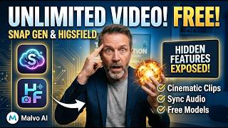 Top FREE AI Video Generators in 2026! Unlimited Content SnapGen & Higsfield