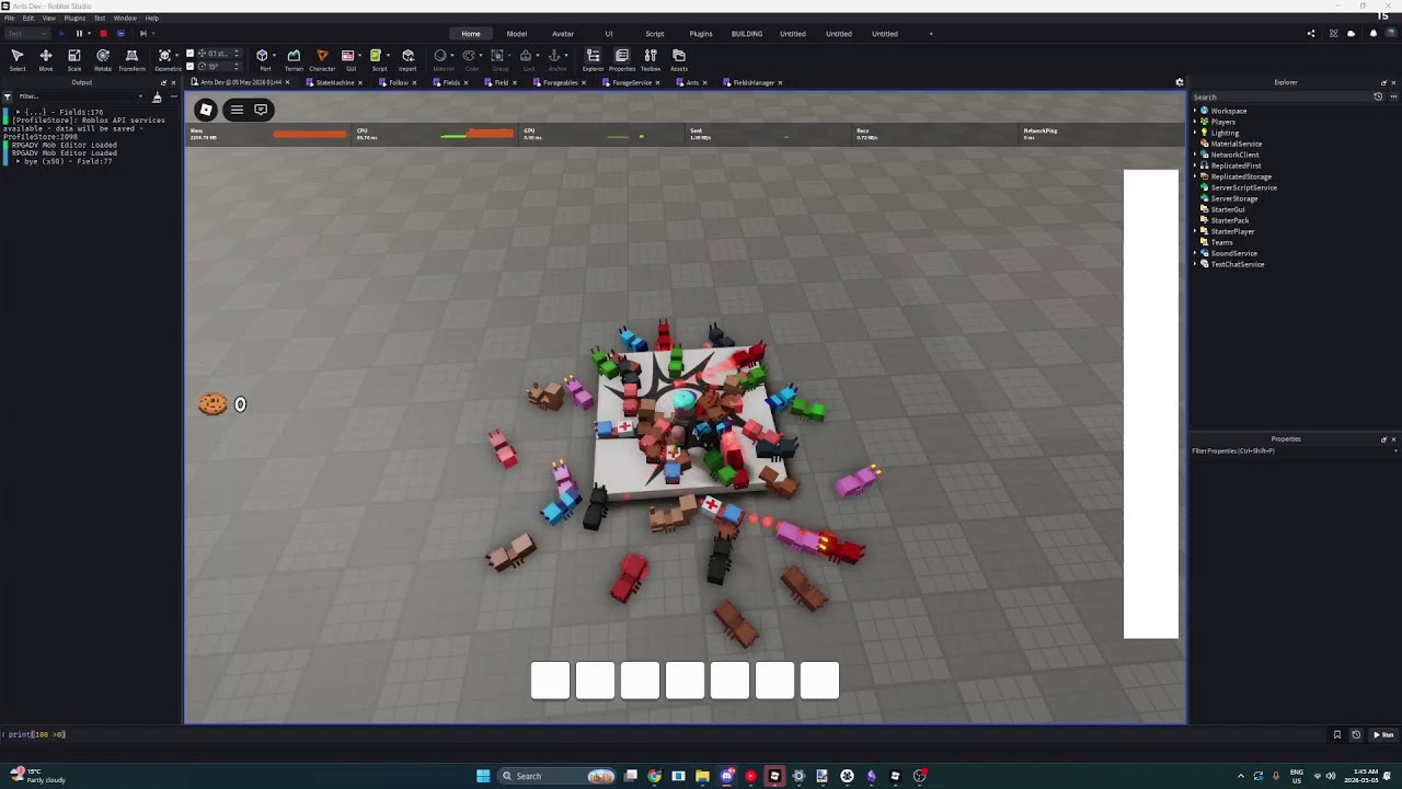 small rpg sim update into ANT GAME - YouTube