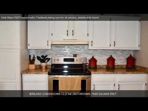 921 Teakwood Dr, Greenville, NC home video tour