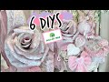 💘 ✨ 🌹NEW!! 6 DIY DOLLAR TREE DECOR CRAFTS~ JUMBO ROSE + FANCY VINTAGE VALENTINES 🌹💘 ✨