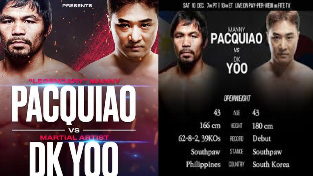 Manny Pacquiao vs DK Yoo Media workout