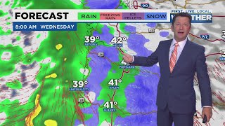 Tuesday evening FOX 12 weather forecast (12/14)