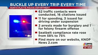 North Platte Police Department participates in Buckle Up, Every Trip, Every Time
