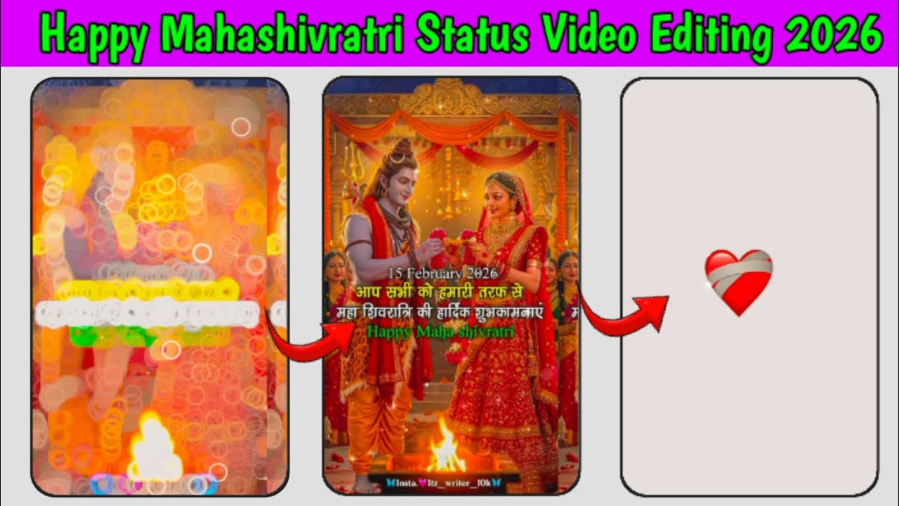 Happy Mahashivratri Video Editing| Mahashivratri Status Video Kaise Banaye | Alight Motion 2026