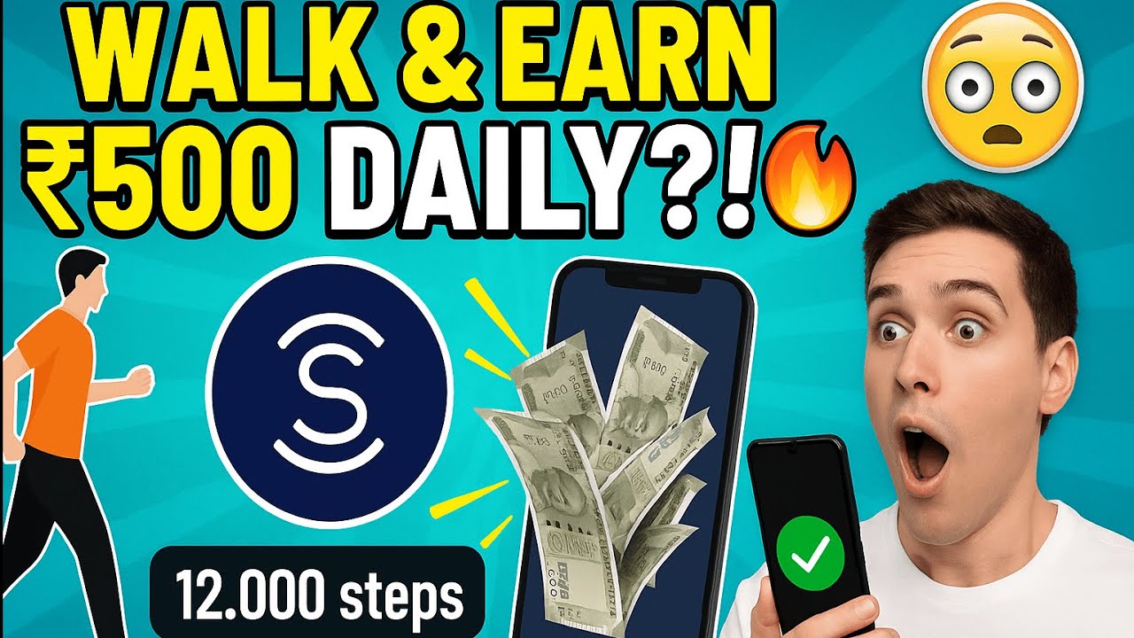 Walk & Earn Money?! ₹500/Day Using This FREE App!