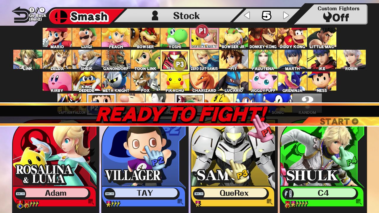 Super Smash Bros for Wii U (4 Player Co-op) Live Commentary Part 1 ...