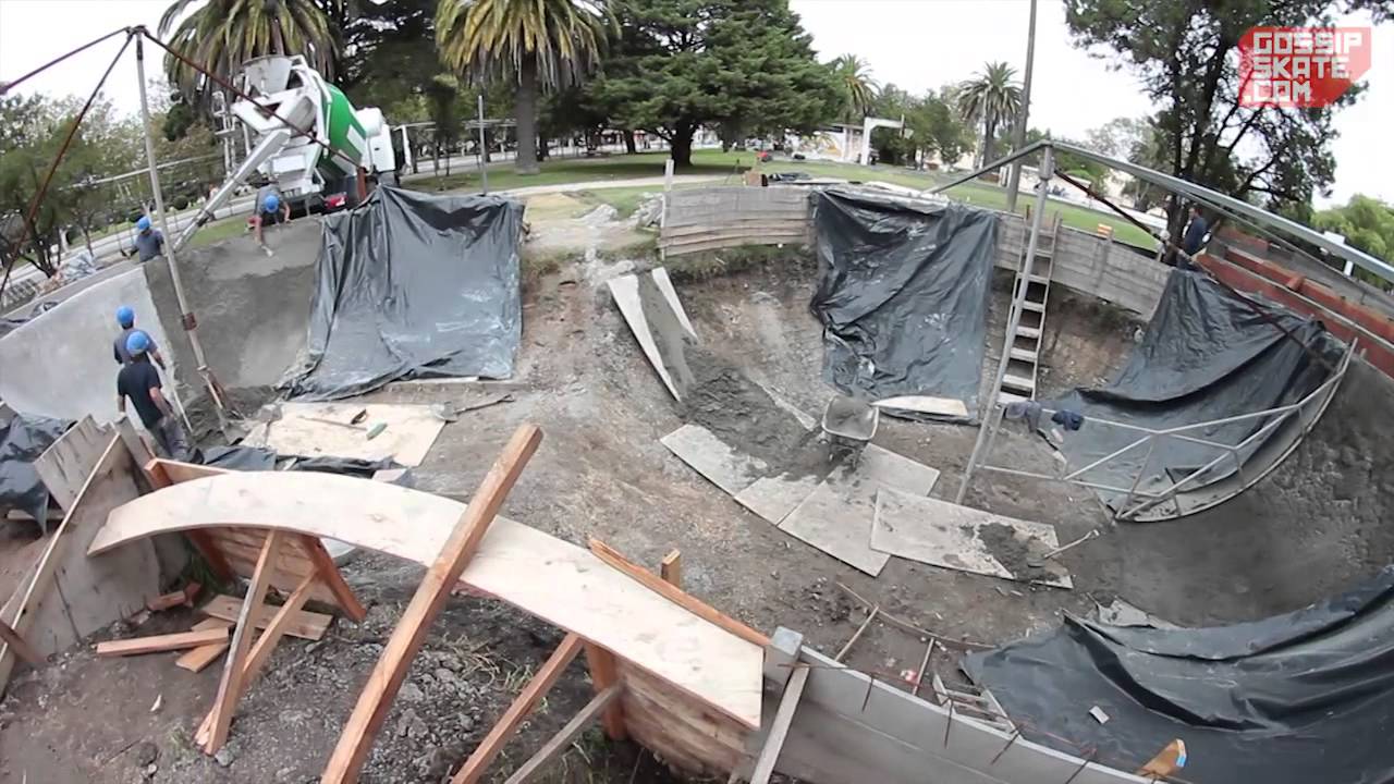 Construccion skatepark