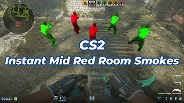 CS2 - ALL INSTANT MIDDLE RED ROOM SMOKE per spawn on Ancient (last update)
