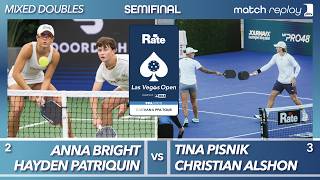 Hayden Patriquin & Anna Bright vs Christian Alshon & Tina Pisnik at the PPA Rate Las Vegas Open screenshot 4