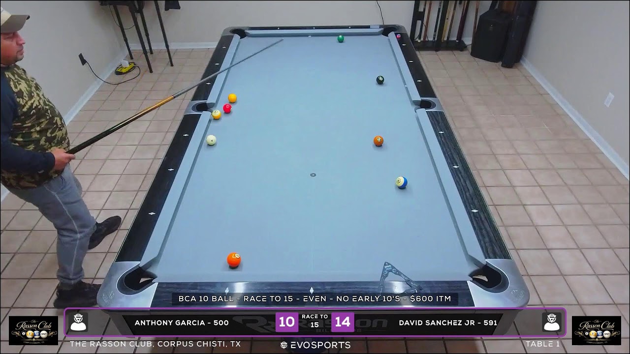 ANTHONY GARCIA - 500 vs DAVID SANCHEZ JR - 591 - THE RASSON CLUB ...