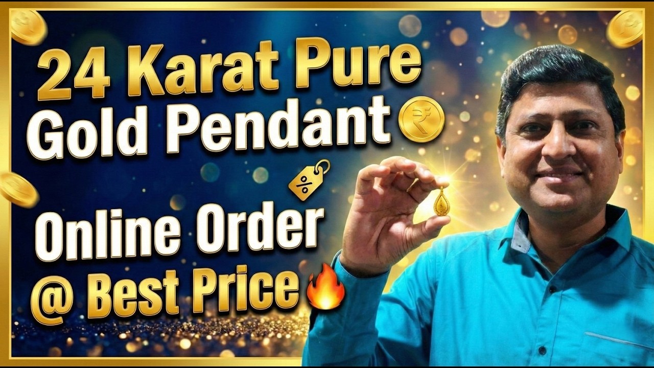 24 Karat Pure Gold Pendant 🪙 | Online Order @ Best Price 🔥