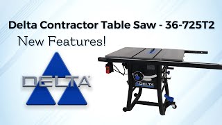 Delta 36725T2 Table Saw  New Features