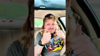 Hot Blonde Eats Burger In Car At Quatman Cafe In Norwood Ohio