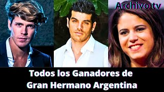Todos los Ganadores de Gran Hermano Argentina (2001-2022) - Archivo Tv