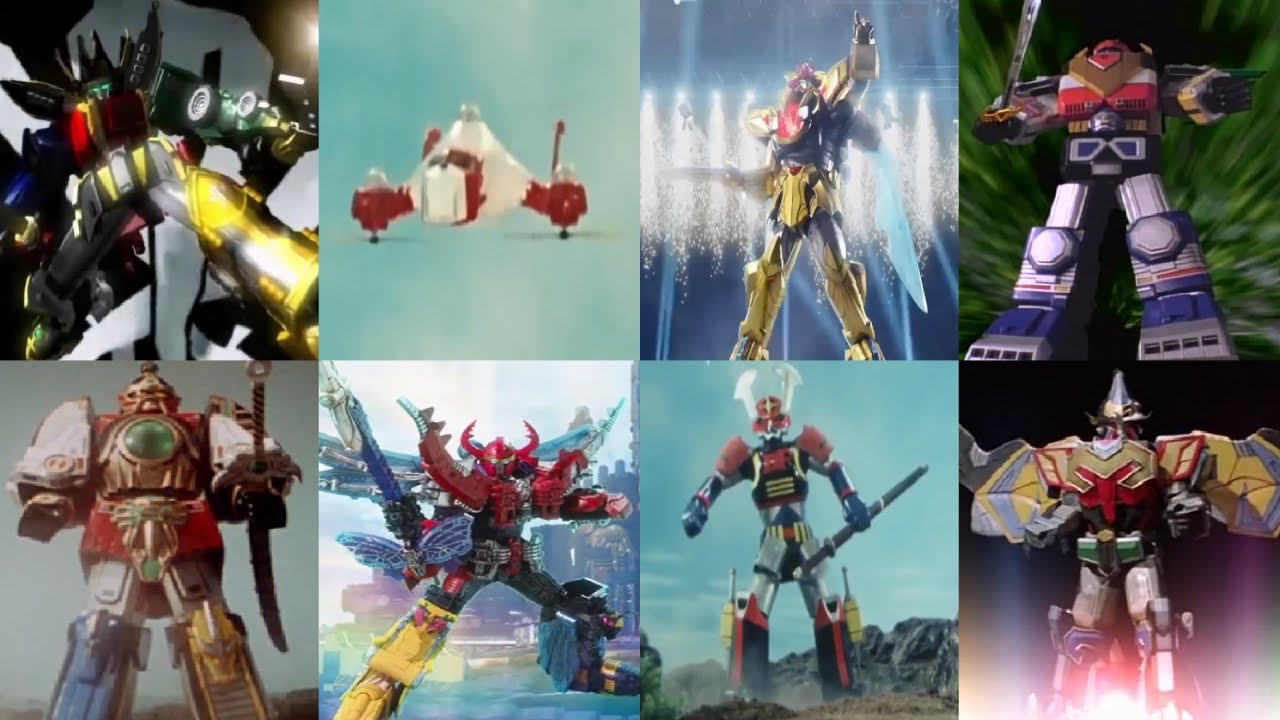 Super Sentai: All Main Mecha & Finisher | Variblune - Tega Sword