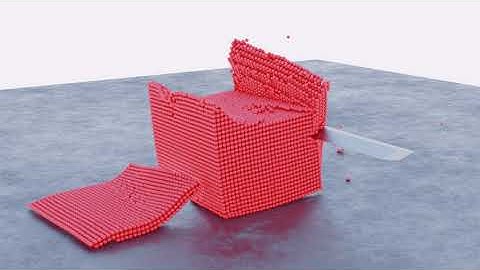 Destroying Cube Molecular Script Add-On. Blender #2