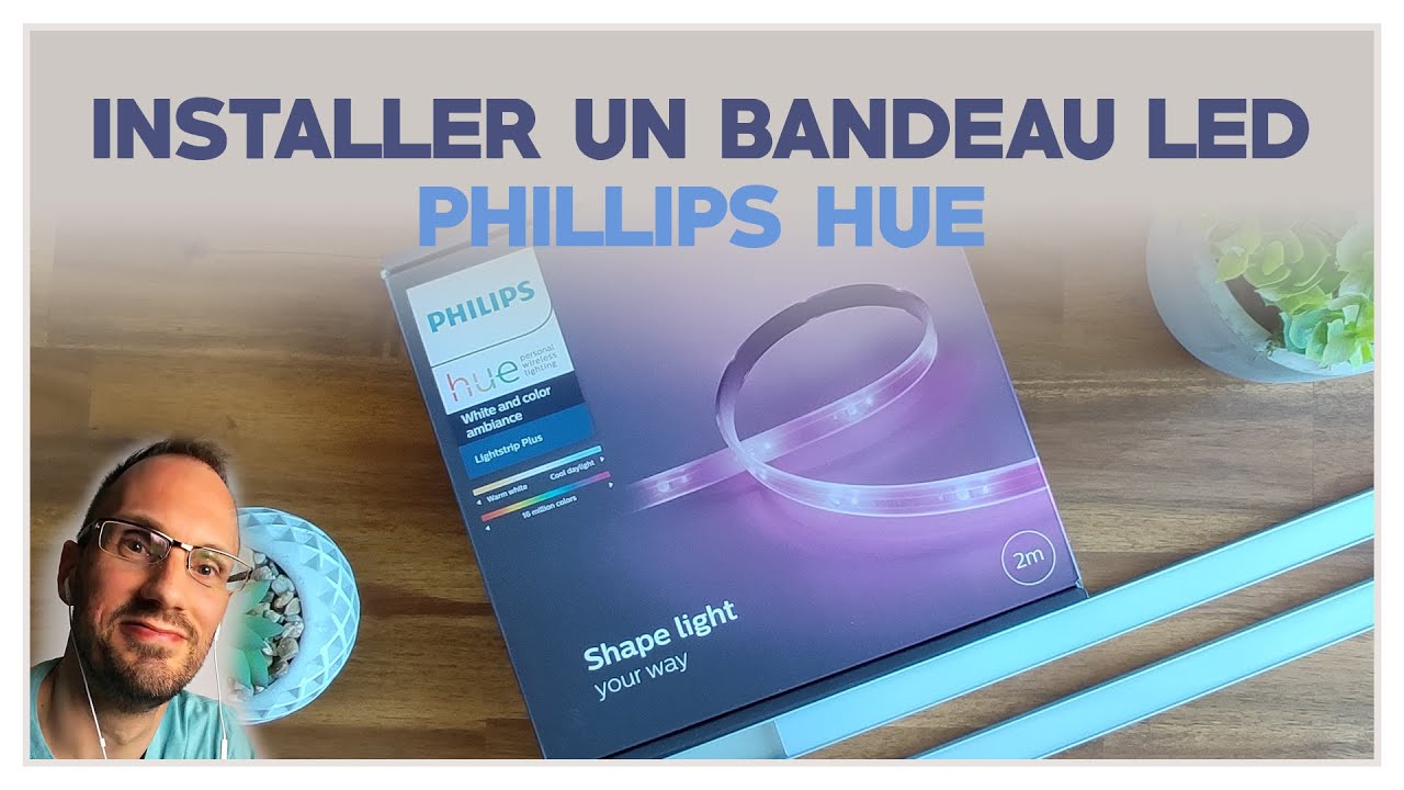 Installer un bandeau led Phillips HUE - YouTube