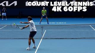 Roger Federer Court Level Rallies with Casper Ruud 2026 4K 60FPS