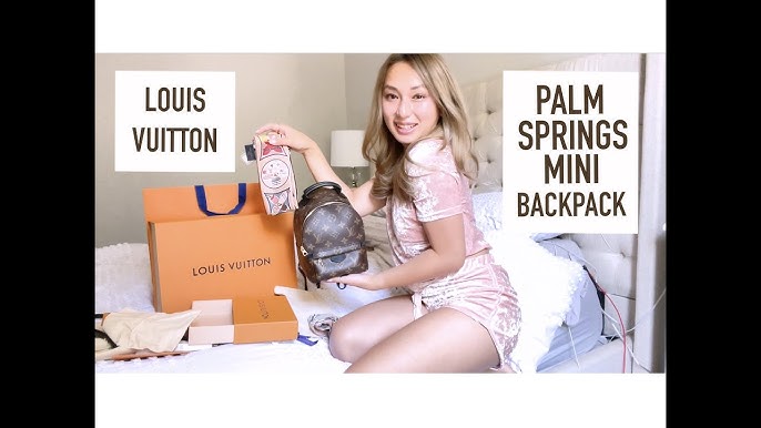 Louis Vuitton PALM SPRINGS, mini backpack, infrarouge