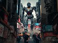 Robot attached the city. #ai #aivideo #usa