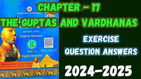 The Guptas And Vardhanas | Class 8th | Social Science Question Answers | 2024-2025