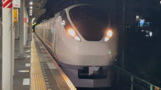 【ジョイント音最高！】E657系ｶﾂK6編成が特急ときわ８４号品川行きとして三河島駅1番線を通過するシーン（84M）2025.8.6.22:05