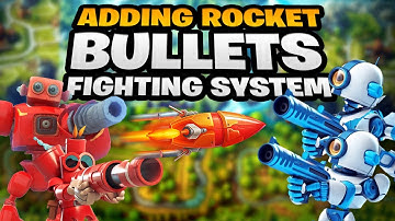 Developing Combat System | Adding Rockets | Bullets Behavior in Construct 3 | Part 8